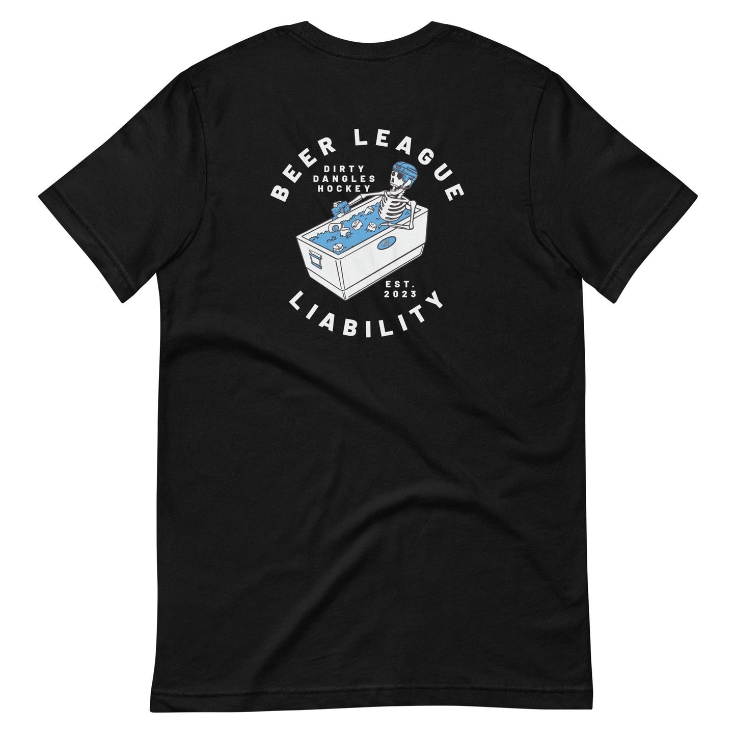 Beer League Liability Mens / Unisex Tee Dirty Dangles Hockey