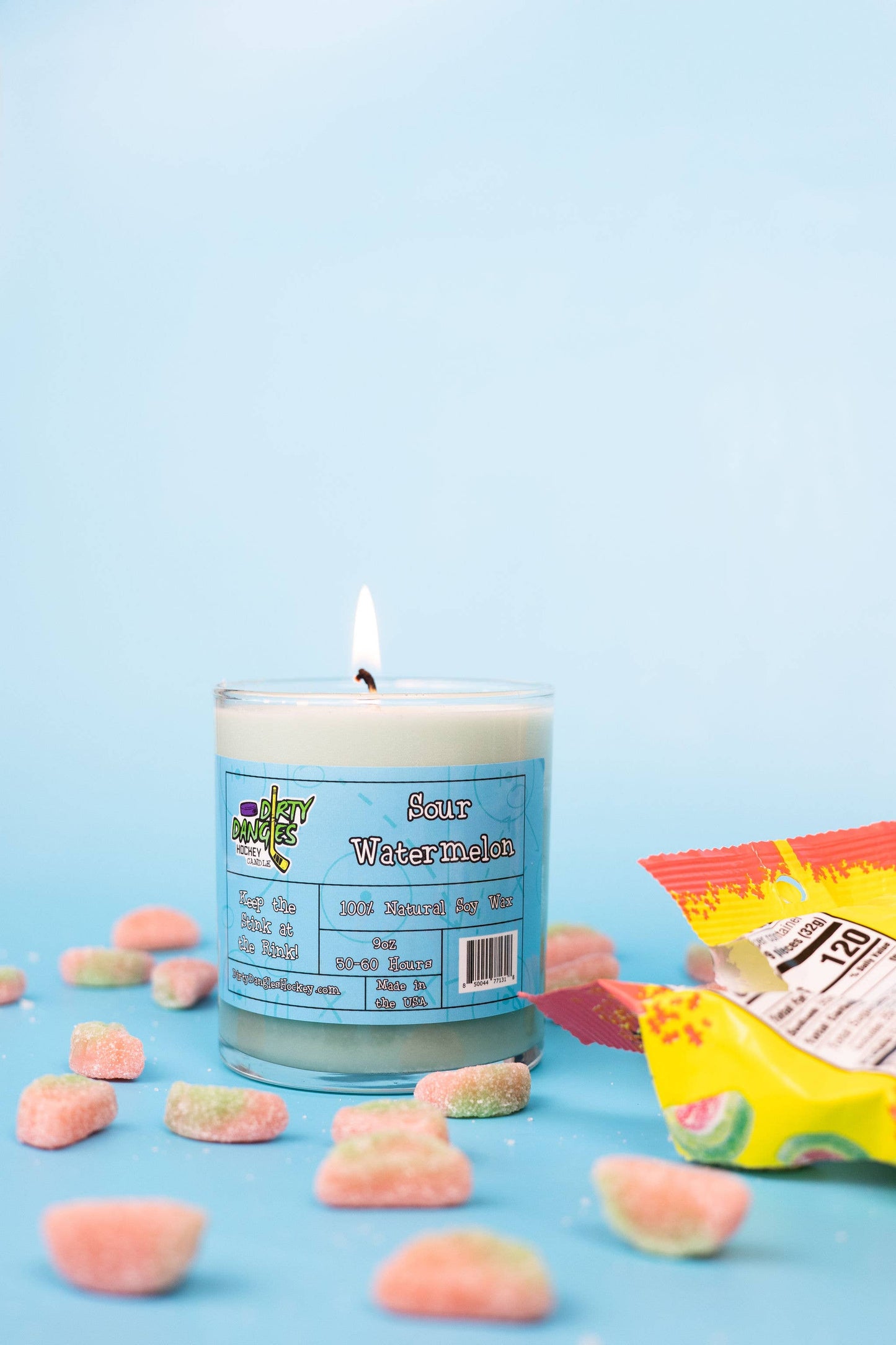 Dirty Dangles Hockey Candles - 9oz Jar Candles With Lid