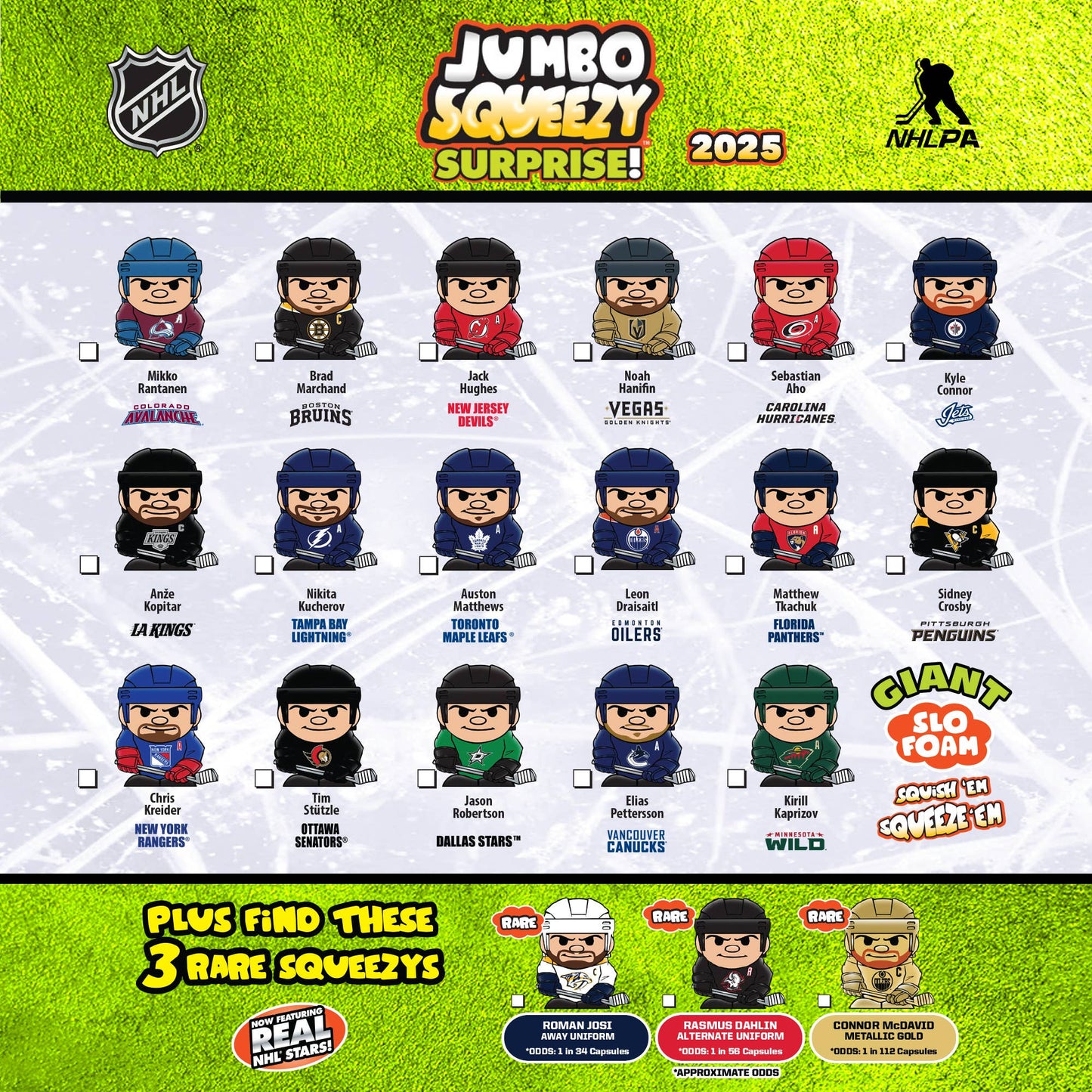NHL Jumbo Squeezy Capsule Display 2025 - 18 ct (Copy)