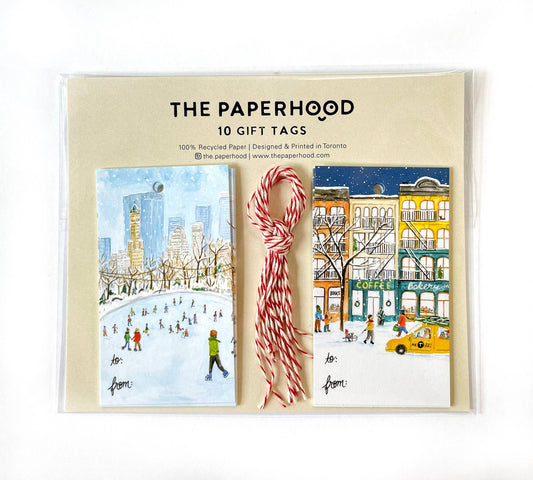 Gift Tags New York SoHo & Central Park Holiday