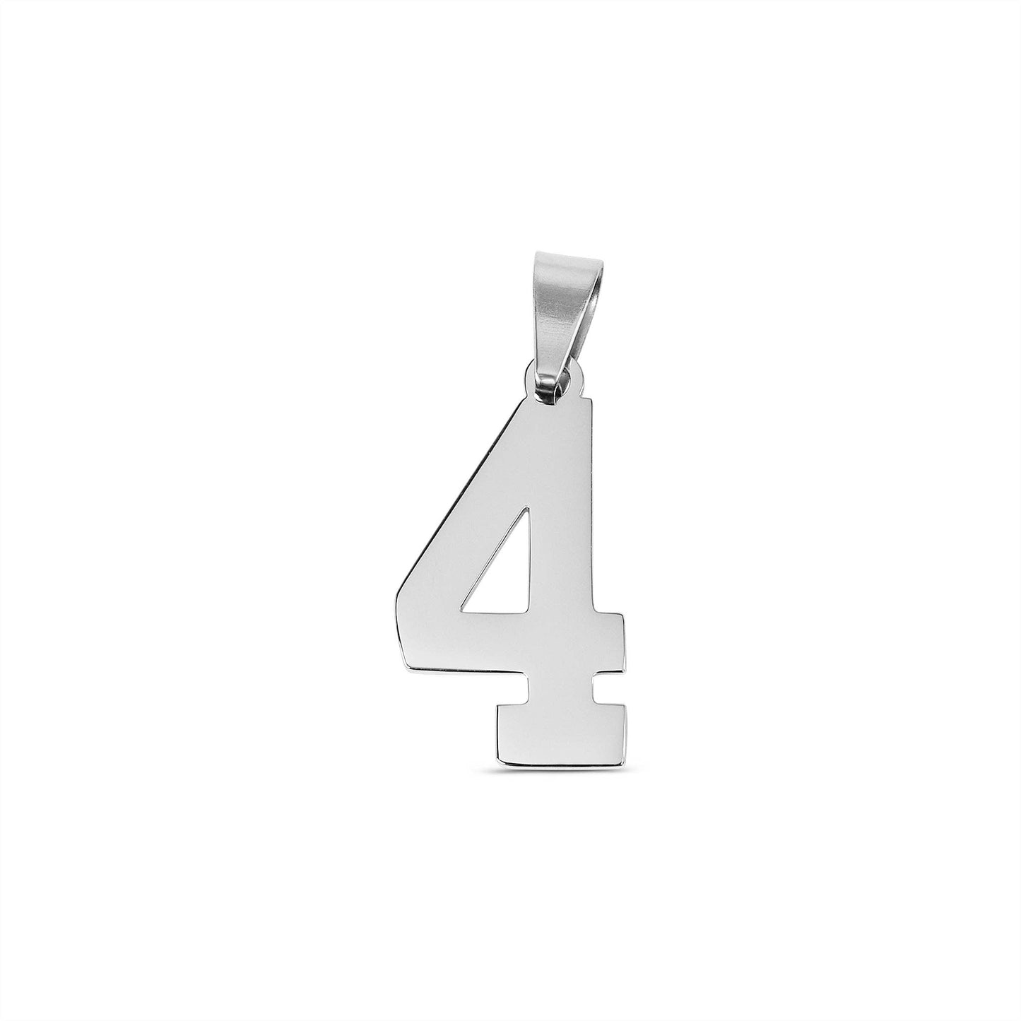 Stainless Steel Sport Number Pendants