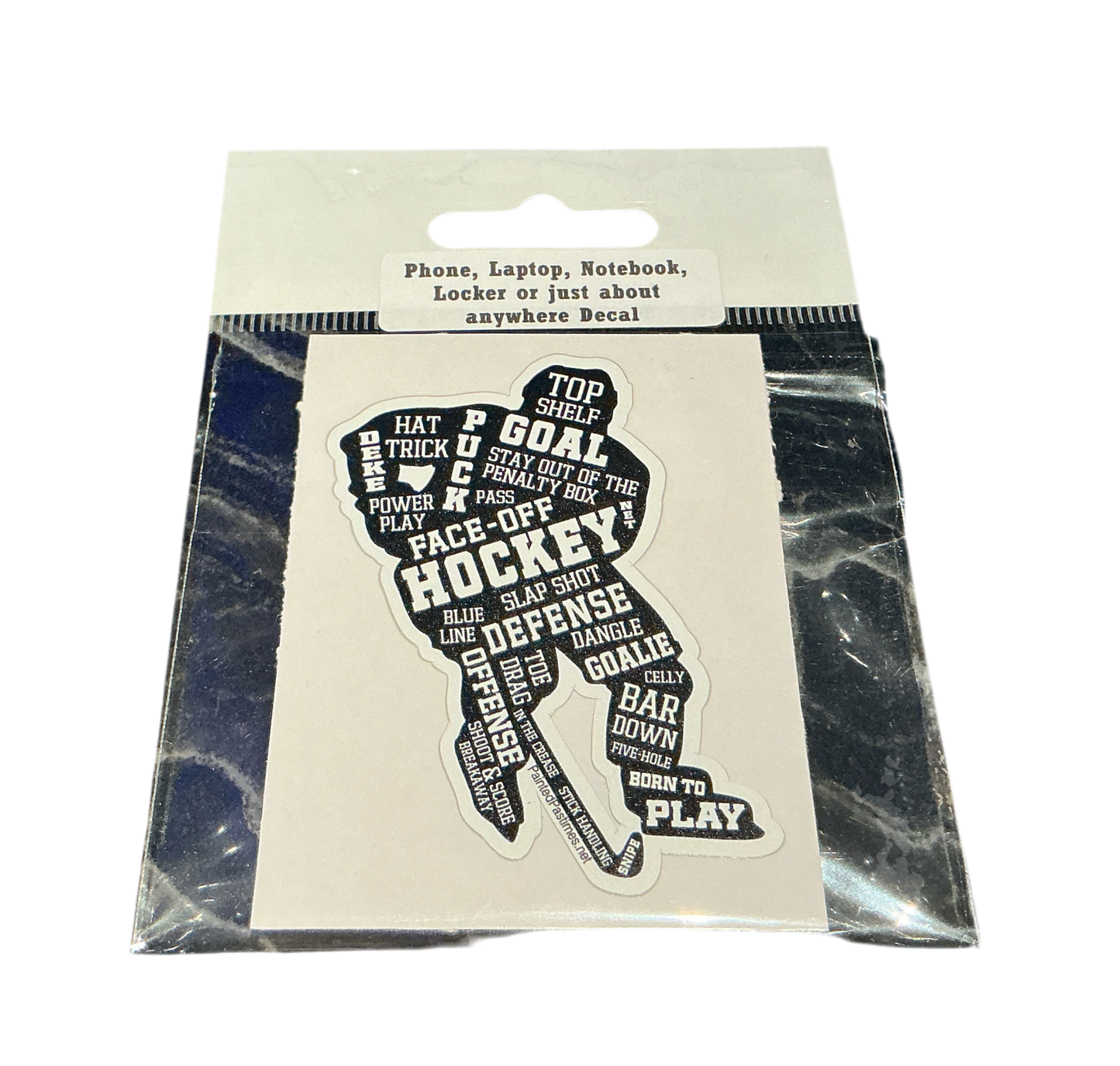 Hockey Player Sticker - Painted Past Times