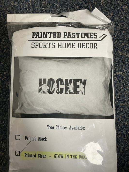 "Hockey" w/ Players Pillowcase- GLOW/DARK Painted Pastimes