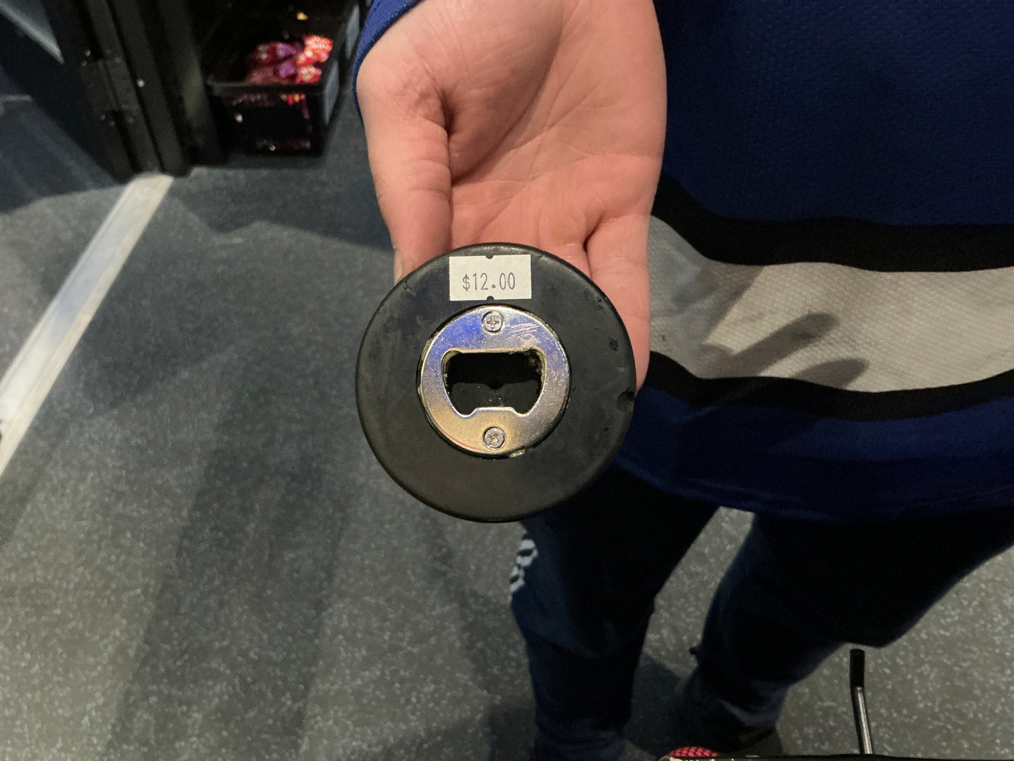 Eielson Icemen Puck Bottle Opener
