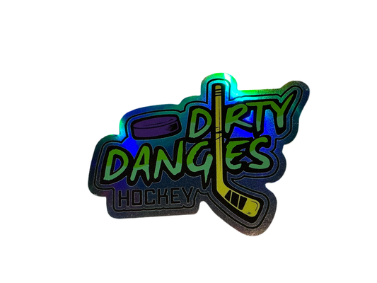 Dirty Dangles Holographic Sticker