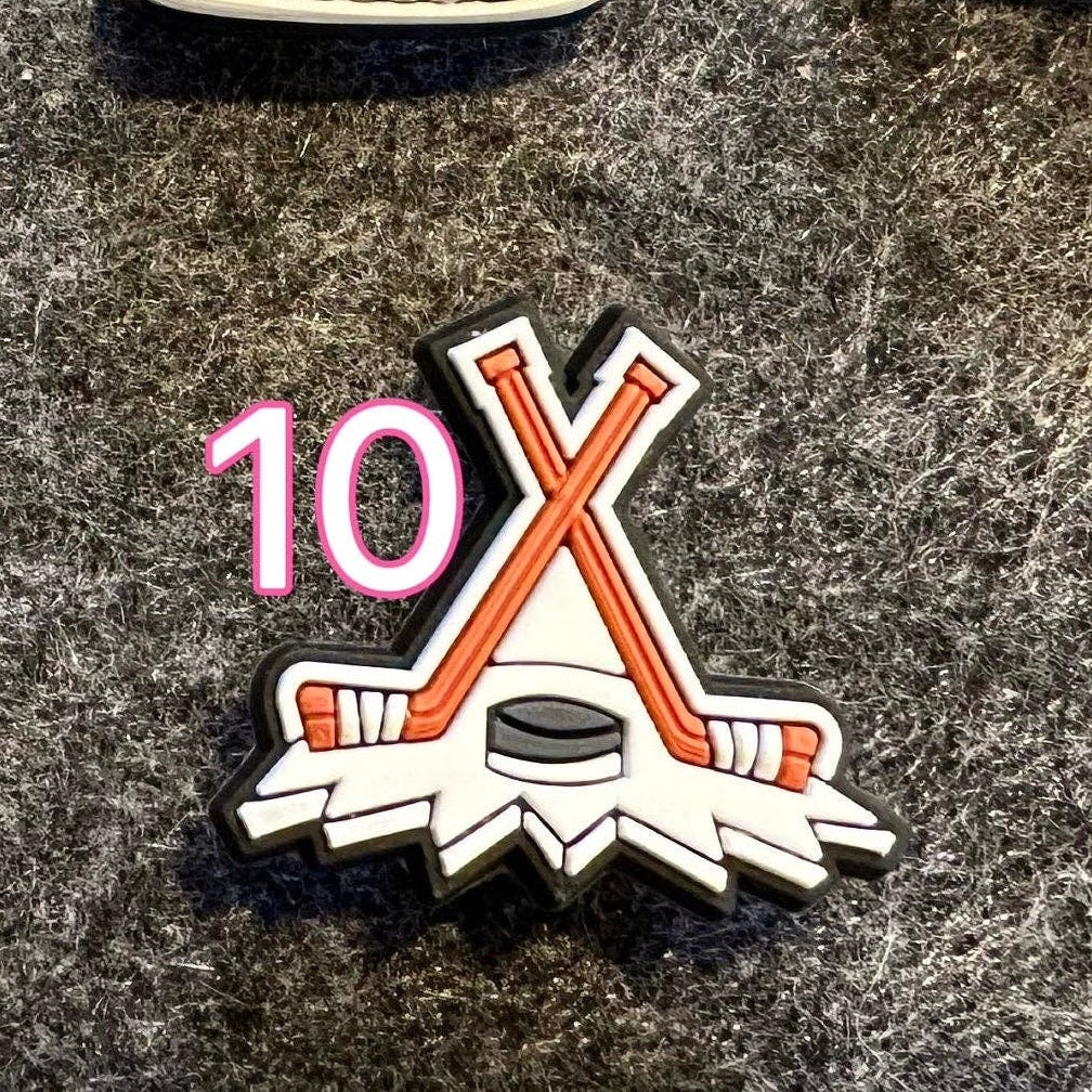 Pick your own Hockey theme shoe charms