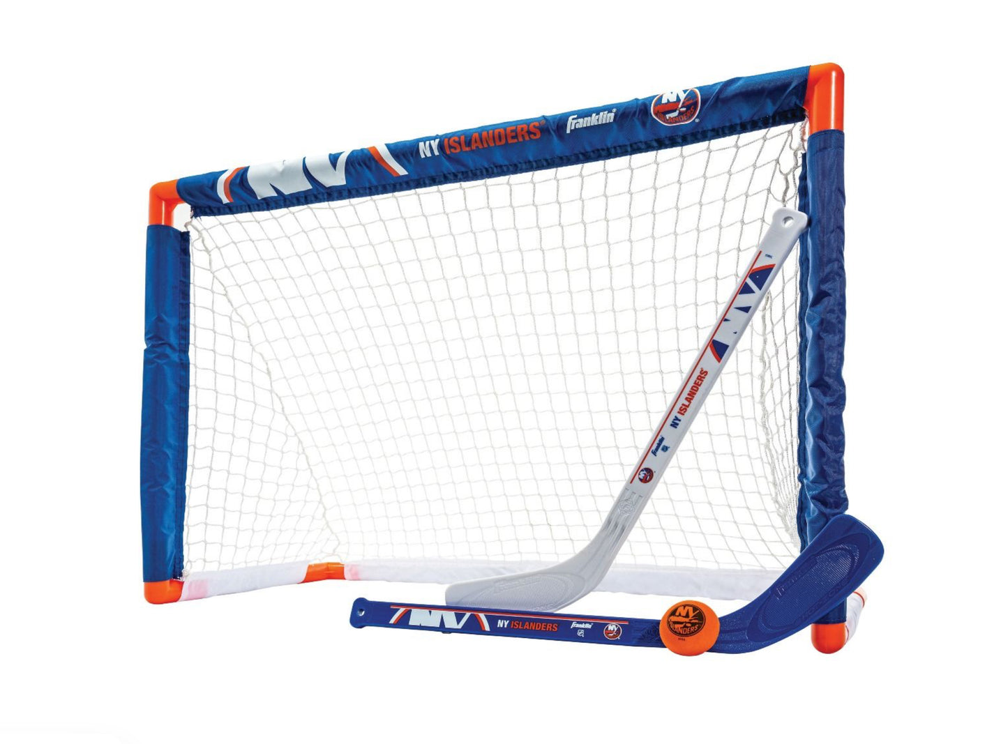 NHL Team Mini Hockey Goal, Stick, and Ball Set