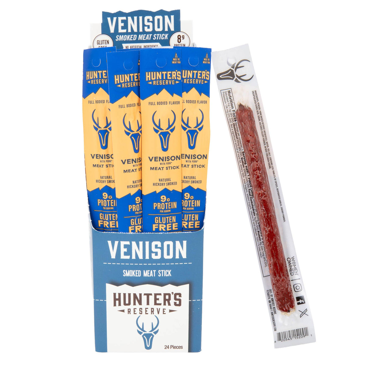 Venison Meat Sticks - 24 Pack