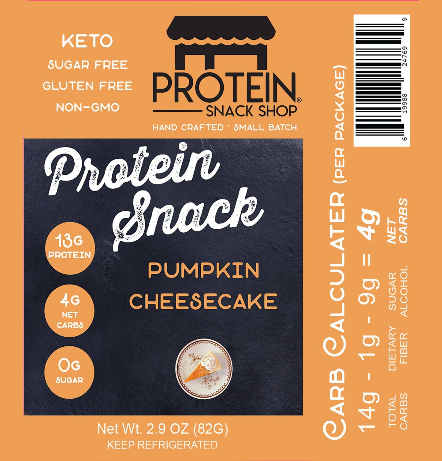 Keto Gourmet Pumpkin Pie Protein Cheesecake - SEASONAL ITEM