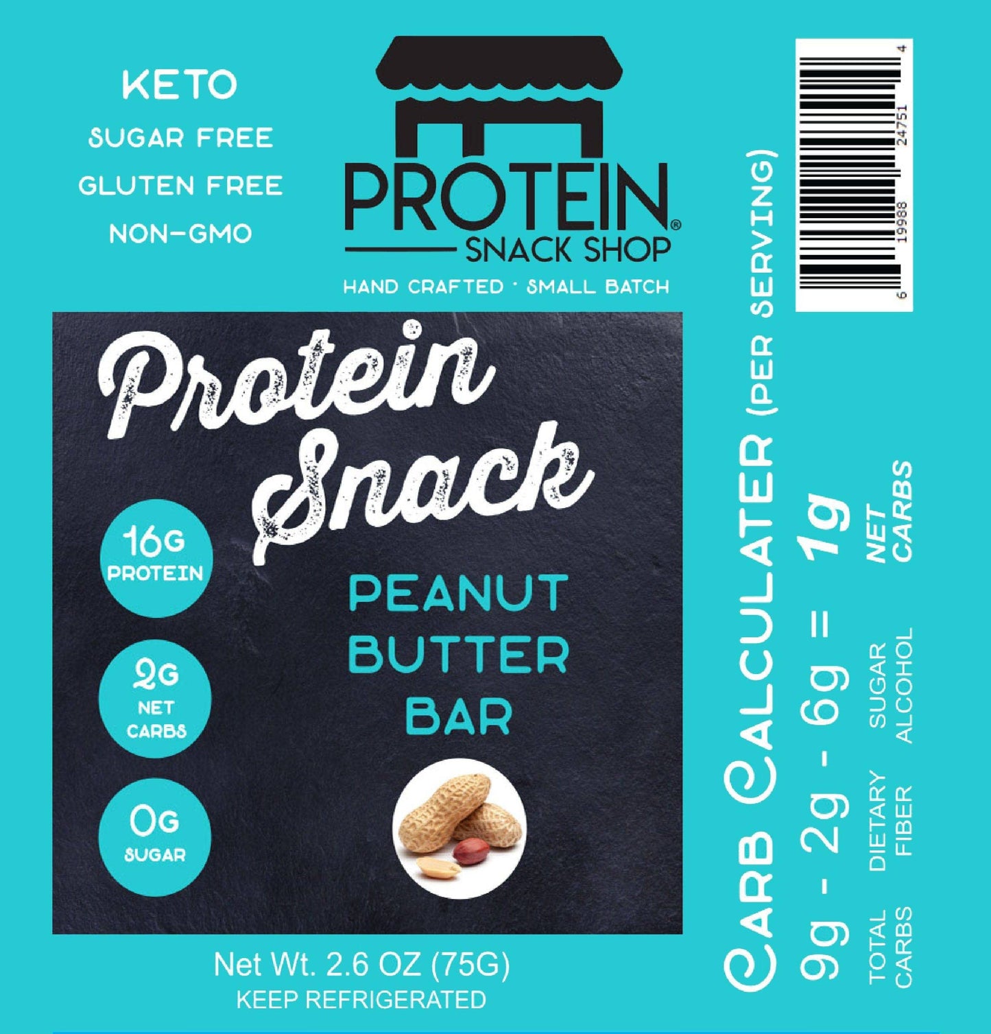 Keto Gourmet Chocolate Peanut Butter Protein Bar