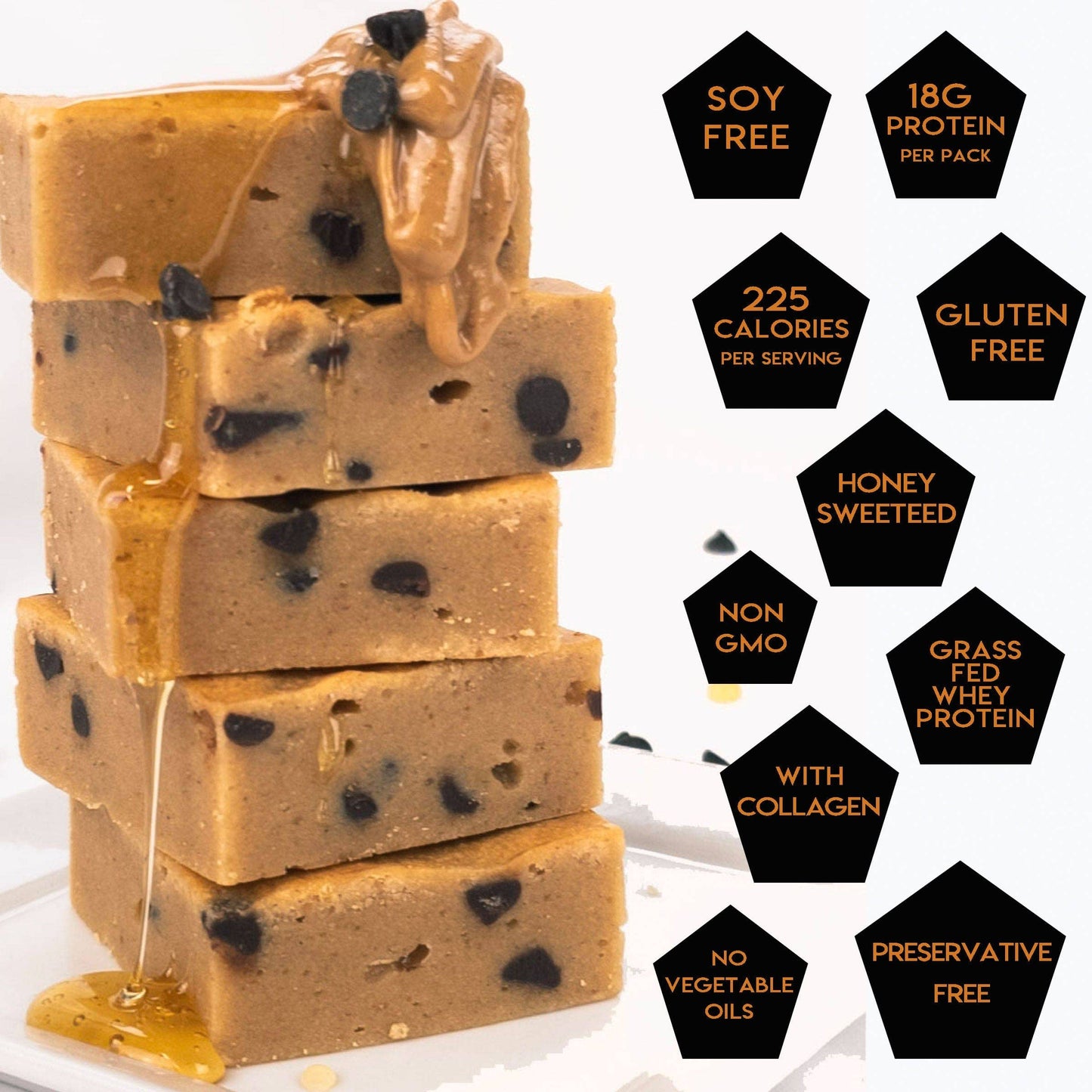 Gourmet Peanut Butter Chocolate Chip Protein Blondie