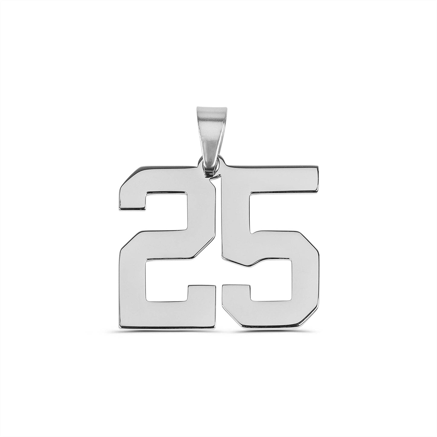 Stainless Steel Sport Number Pendants