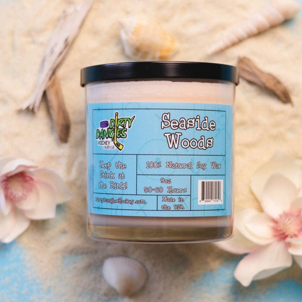 Dirty Dangles Hockey Candles - 9oz Jar Candles With Lid