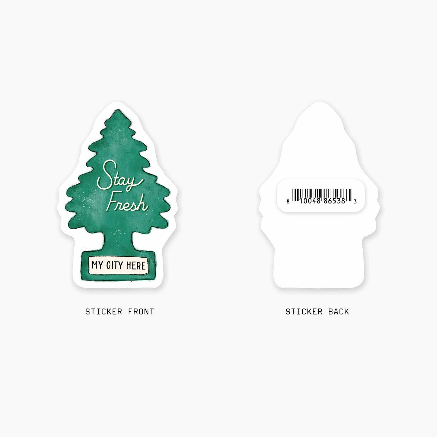 Fresh - 3" Name Drop Sticker