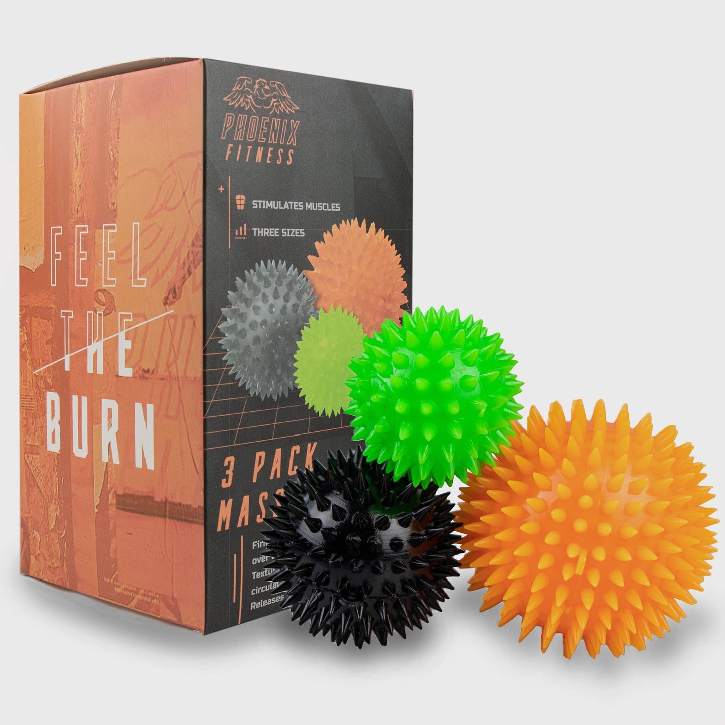 3 Spiky Massage Ball Set