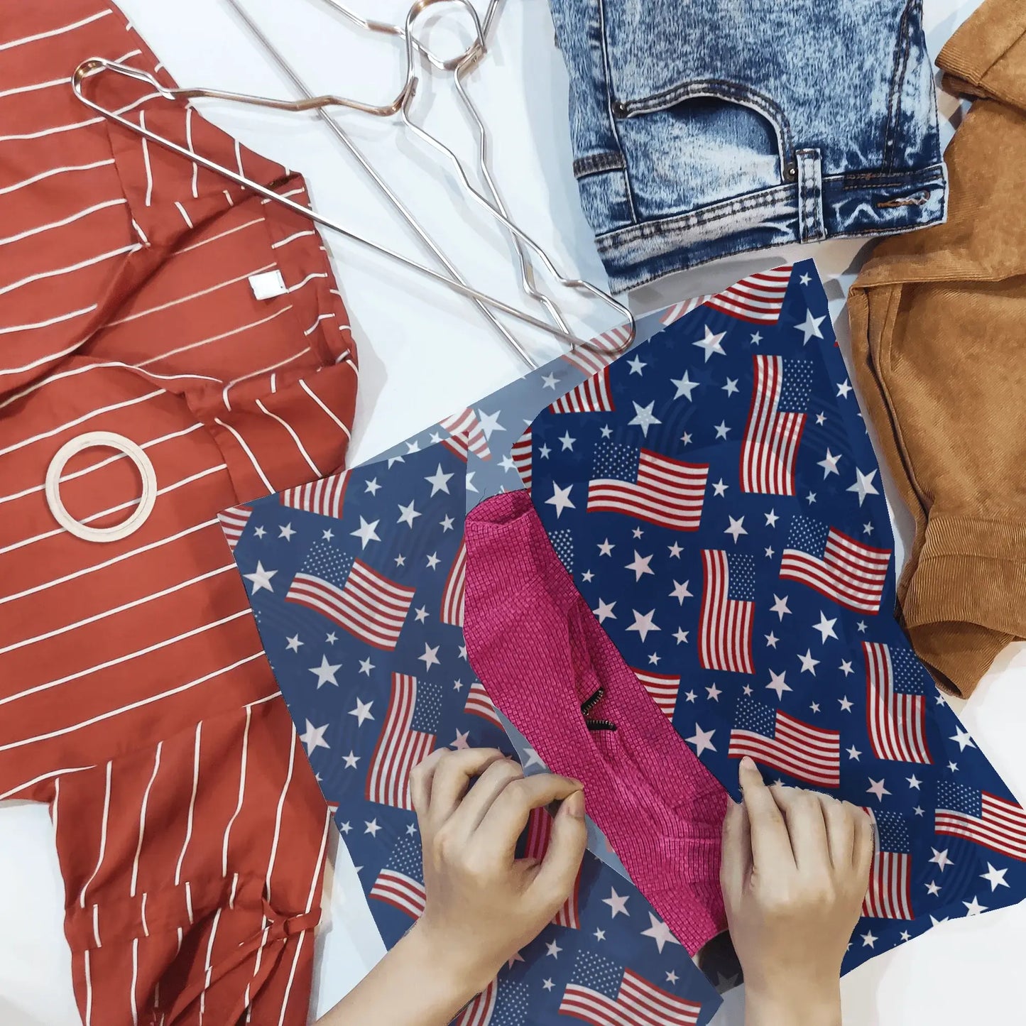 American Flag Designer Printed Tissue Paper for Gift Bags