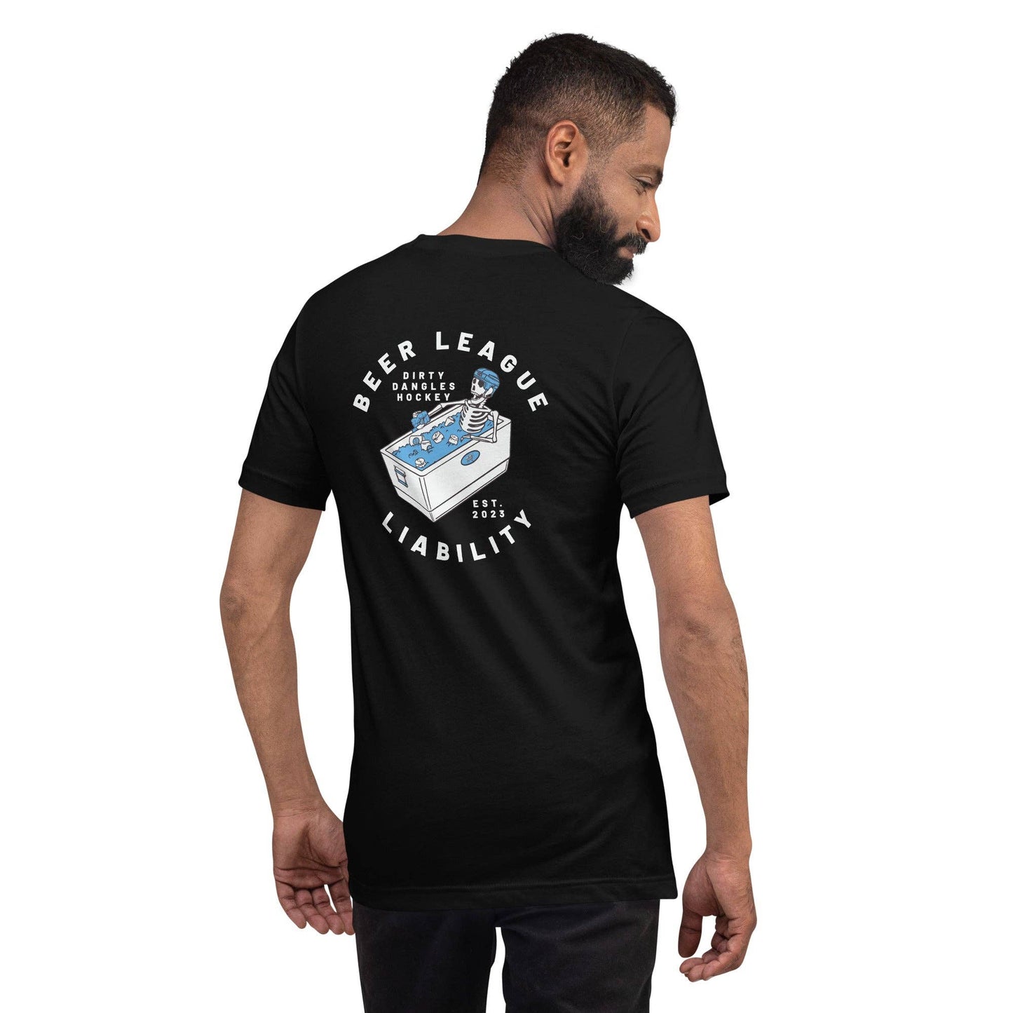 Beer League Liability Mens / Unisex Tee Dirty Dangles Hockey