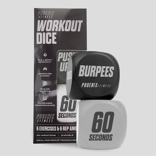 Fitness Routine Exercise Dice - Black