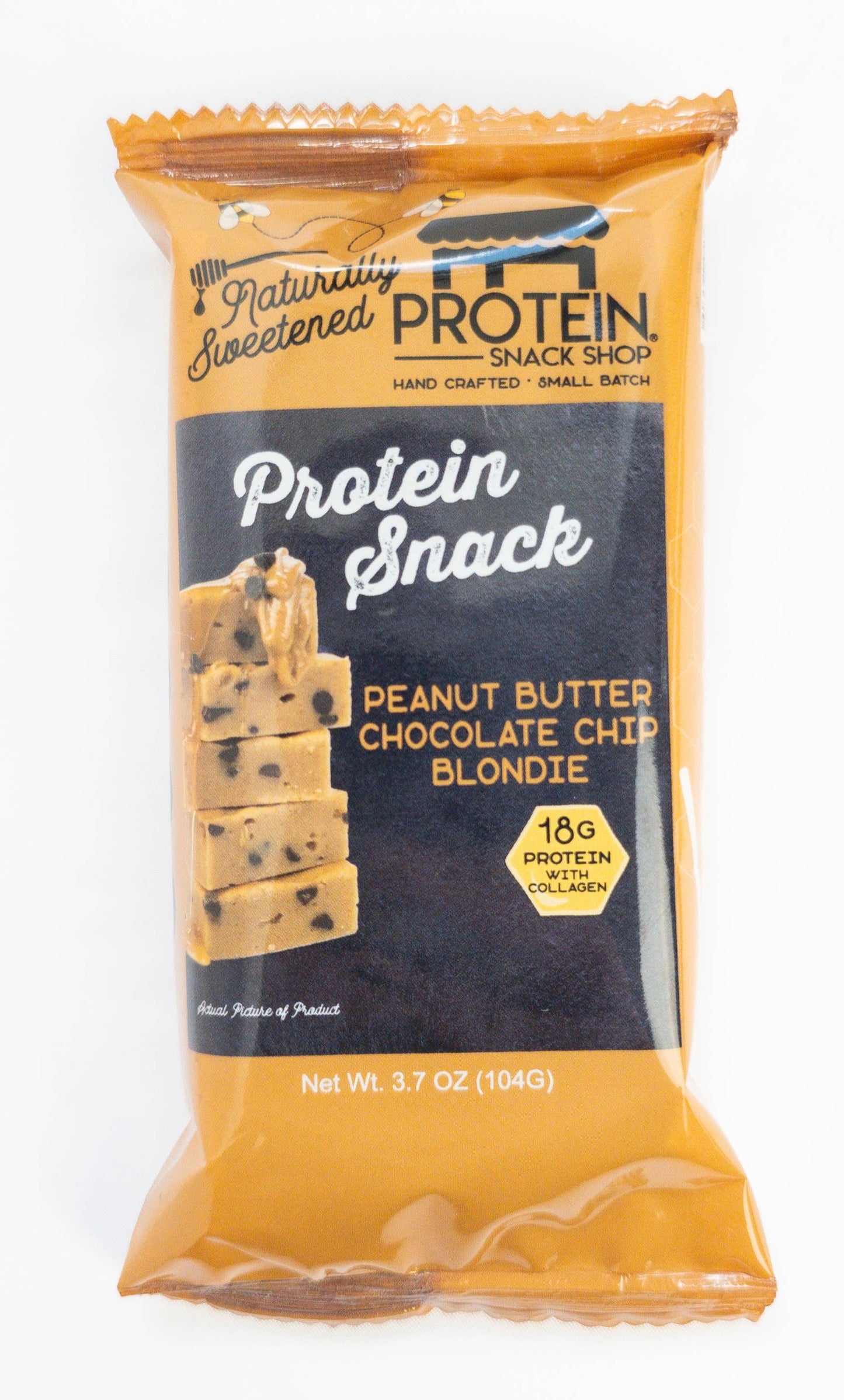 Gourmet Peanut Butter Chocolate Chip Protein Blondie