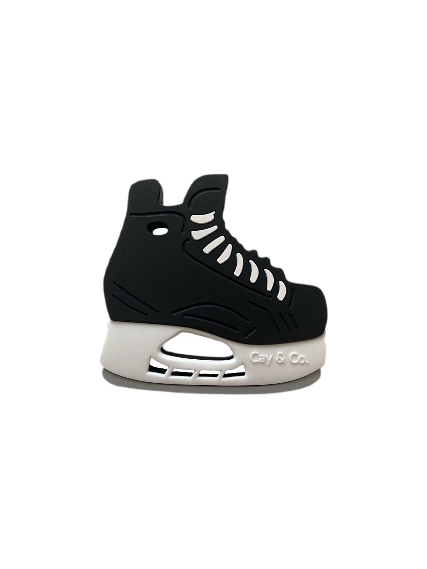Silicone Hockey Skate Teether With OR W/Out Clip