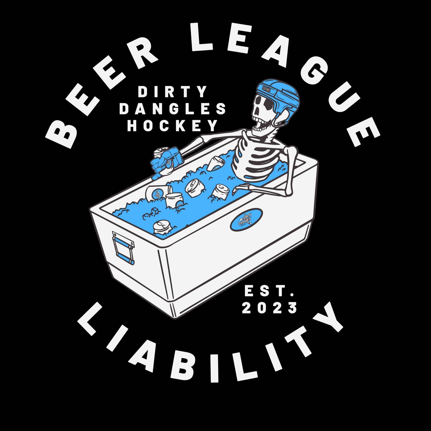 Beer League Liability Mens / Unisex Tee Dirty Dangles Hockey