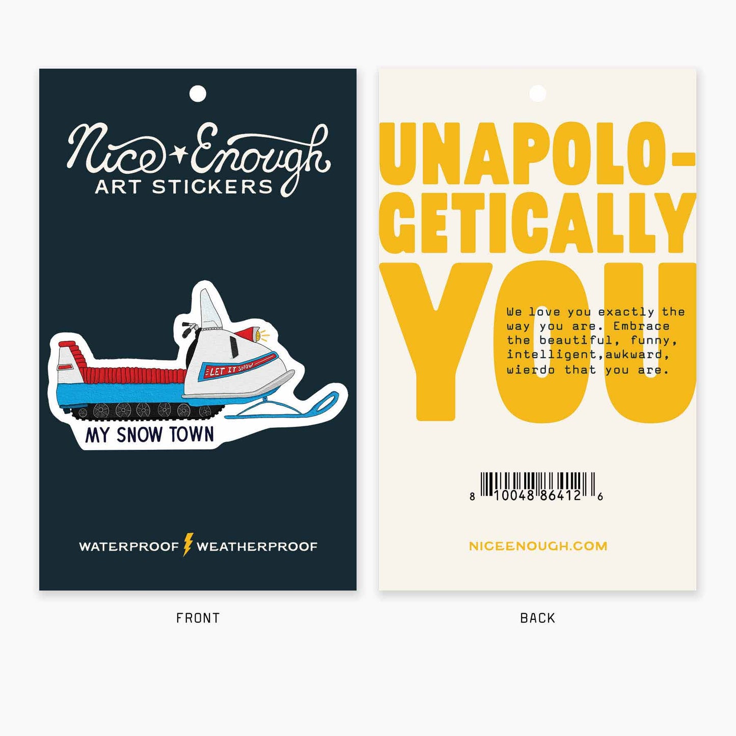 Snowmobile sticker