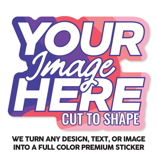 Custom Die Cut Sticker Printed in Full Color