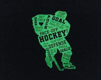 Hockey Player Pillowcase- GLOW/DARK